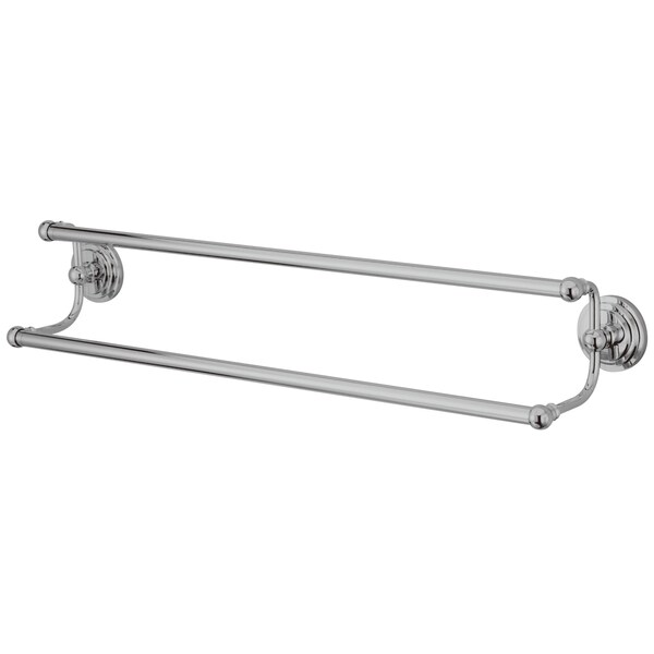 Milano 24" Dual Towel Bar, Polished Chrome